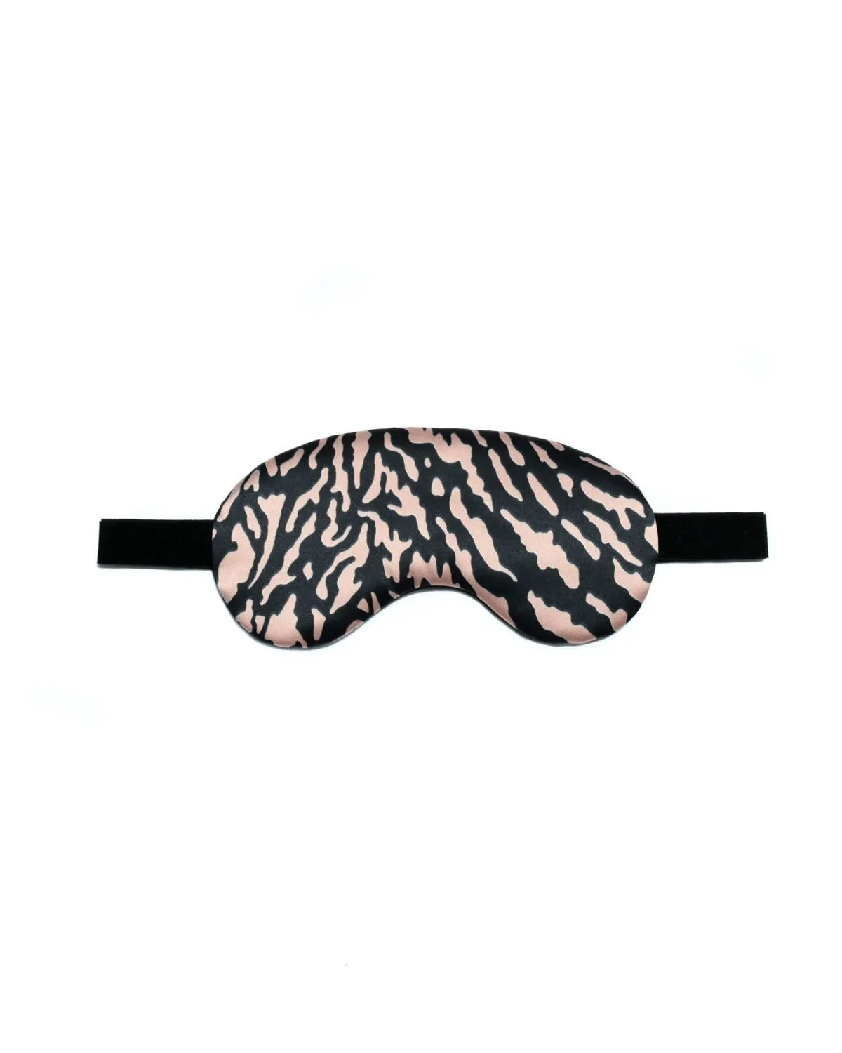 Luxury Silk Sleep Mask - Camel & Black