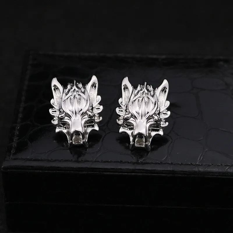 MAN SUIT SHIRT COLLAR TASSEL CHAIN LAPEL PIN BROOCH THE WOLF BADGE RETRO PINS WEDDING DRESS PARTY DANCE NECKWARE ACCESSORIES