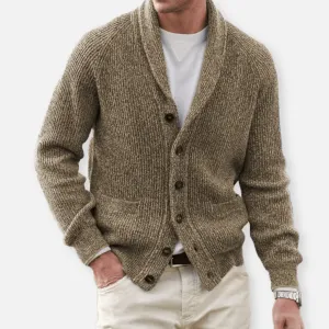 Men's Casual Knit Cardigan | Long