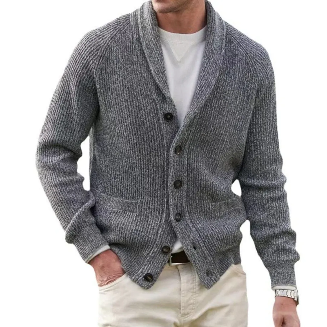 Men's Casual Knit Cardigan | Long