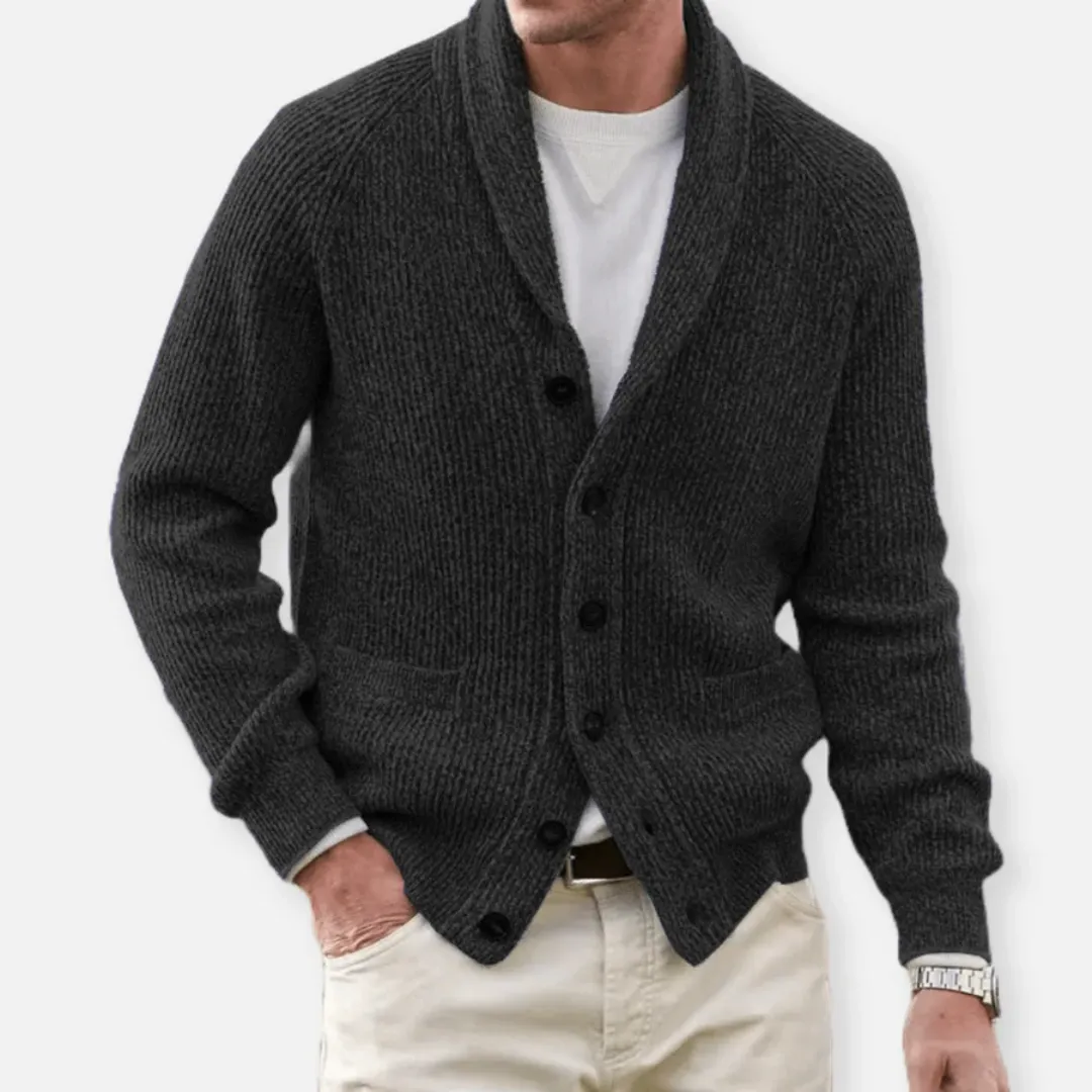 Men's Casual Knit Cardigan | Long