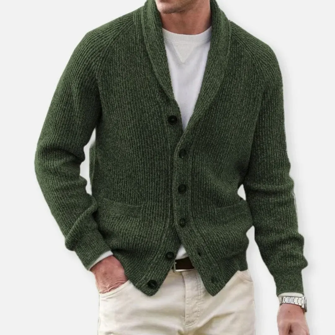 Men's Casual Knit Cardigan | Long