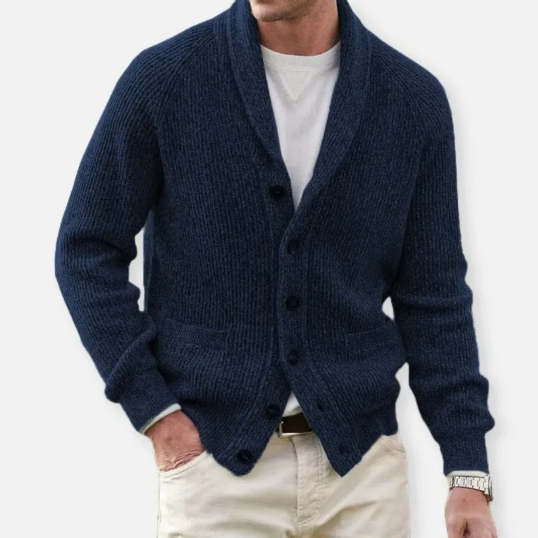 Men's Casual Knit Cardigan | Long