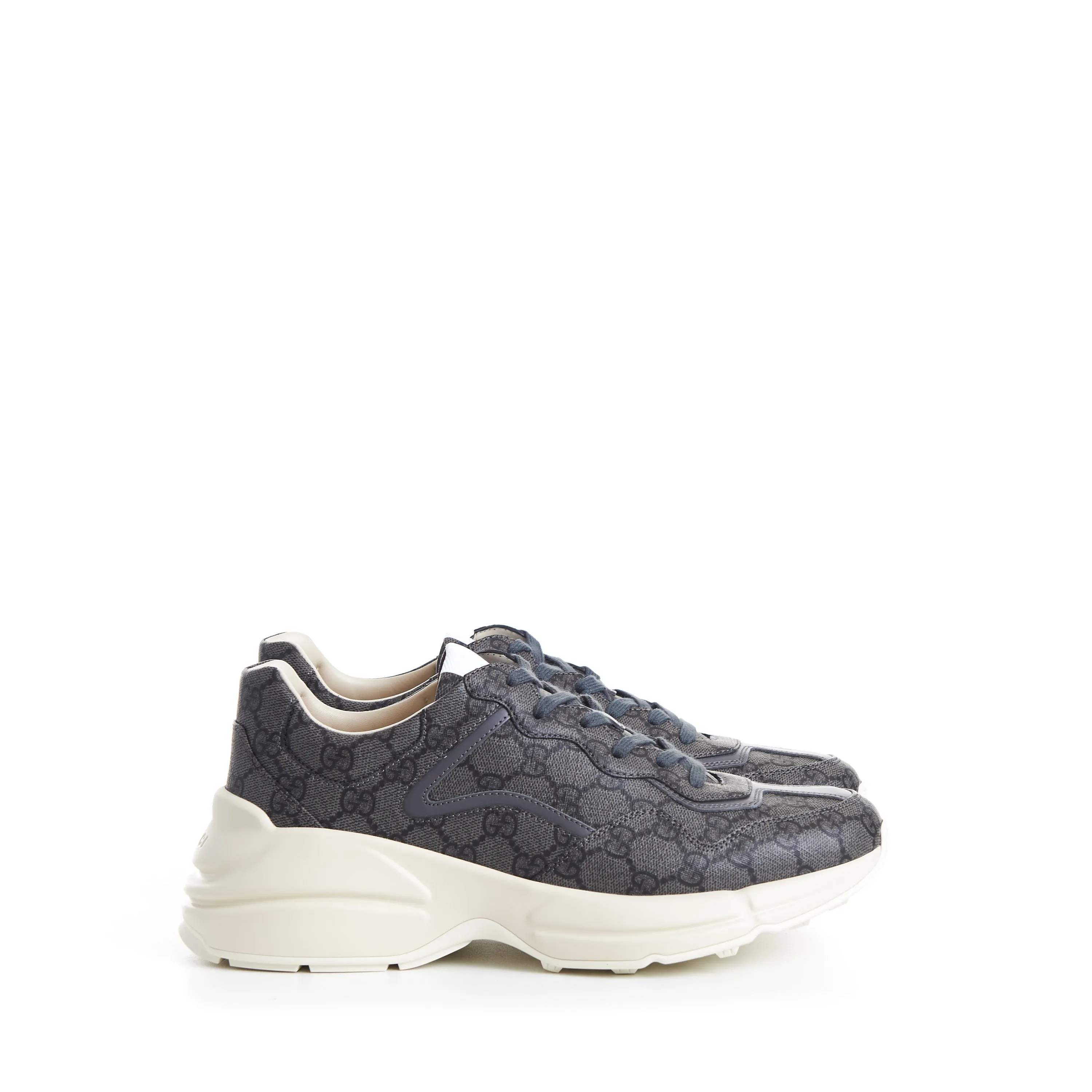 Men's Rhyton Sneaker - Grey/Graphite GG Supreme Canvas