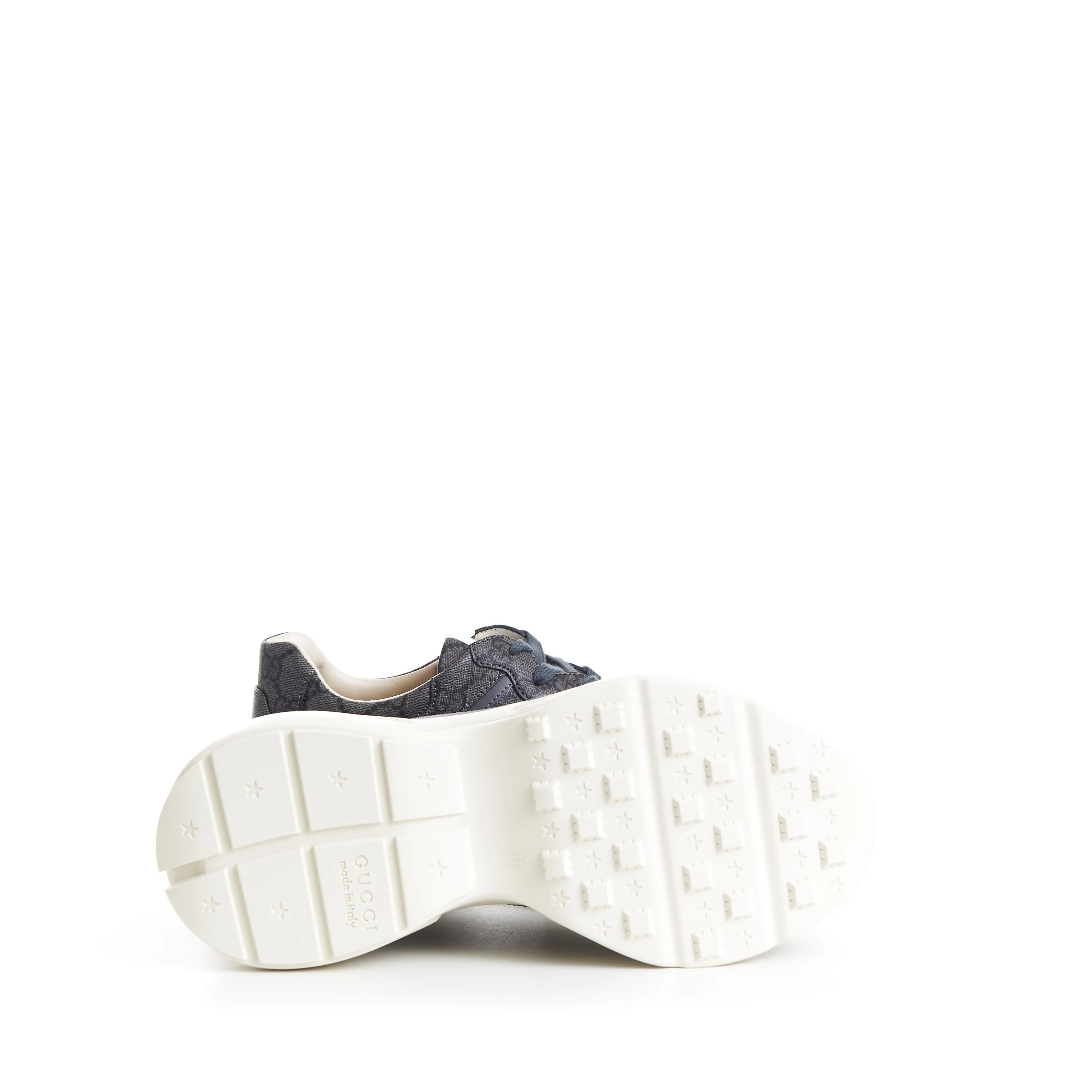 Men's Rhyton Sneaker - Grey/Graphite GG Supreme Canvas