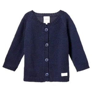 Merino Knit Cardigan - Navy