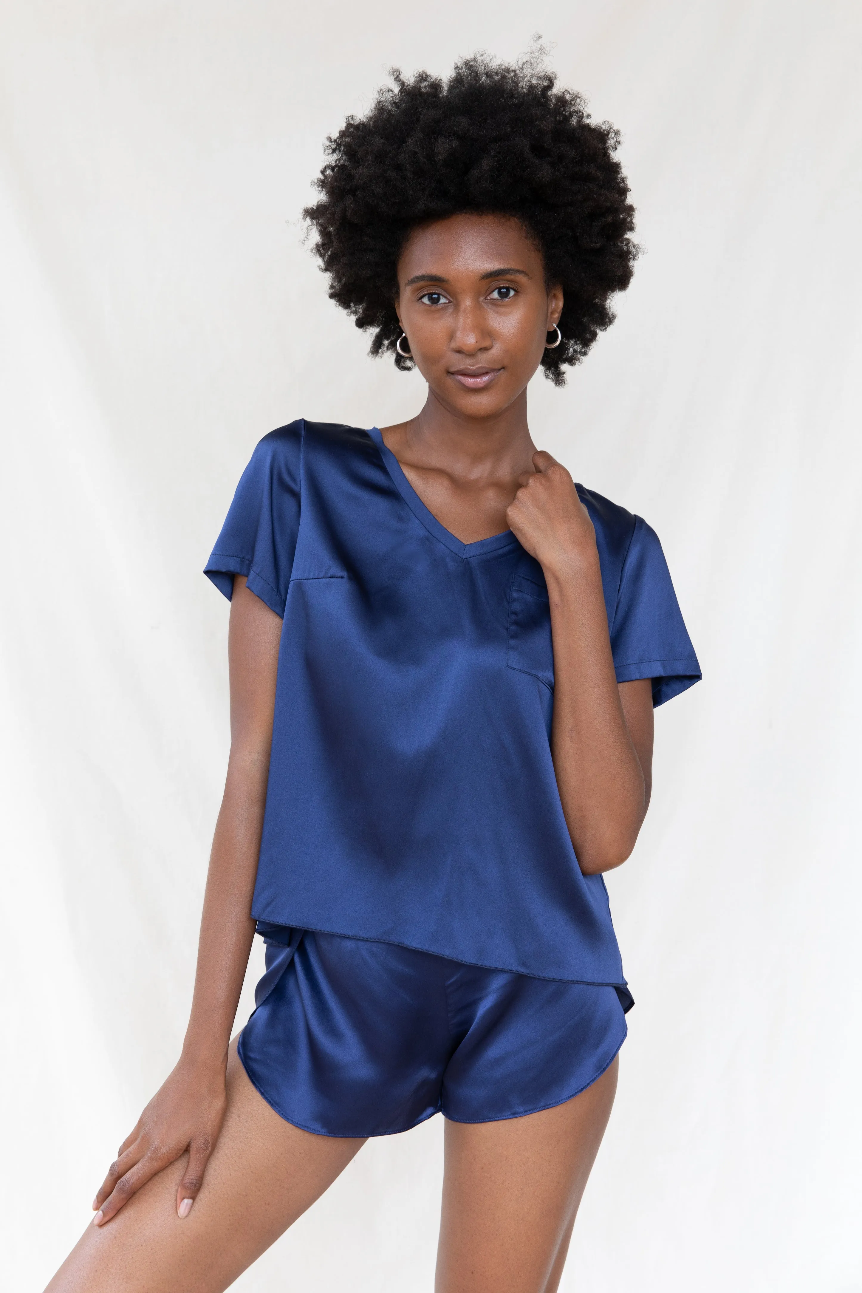 Mulberry Silk Tee Set