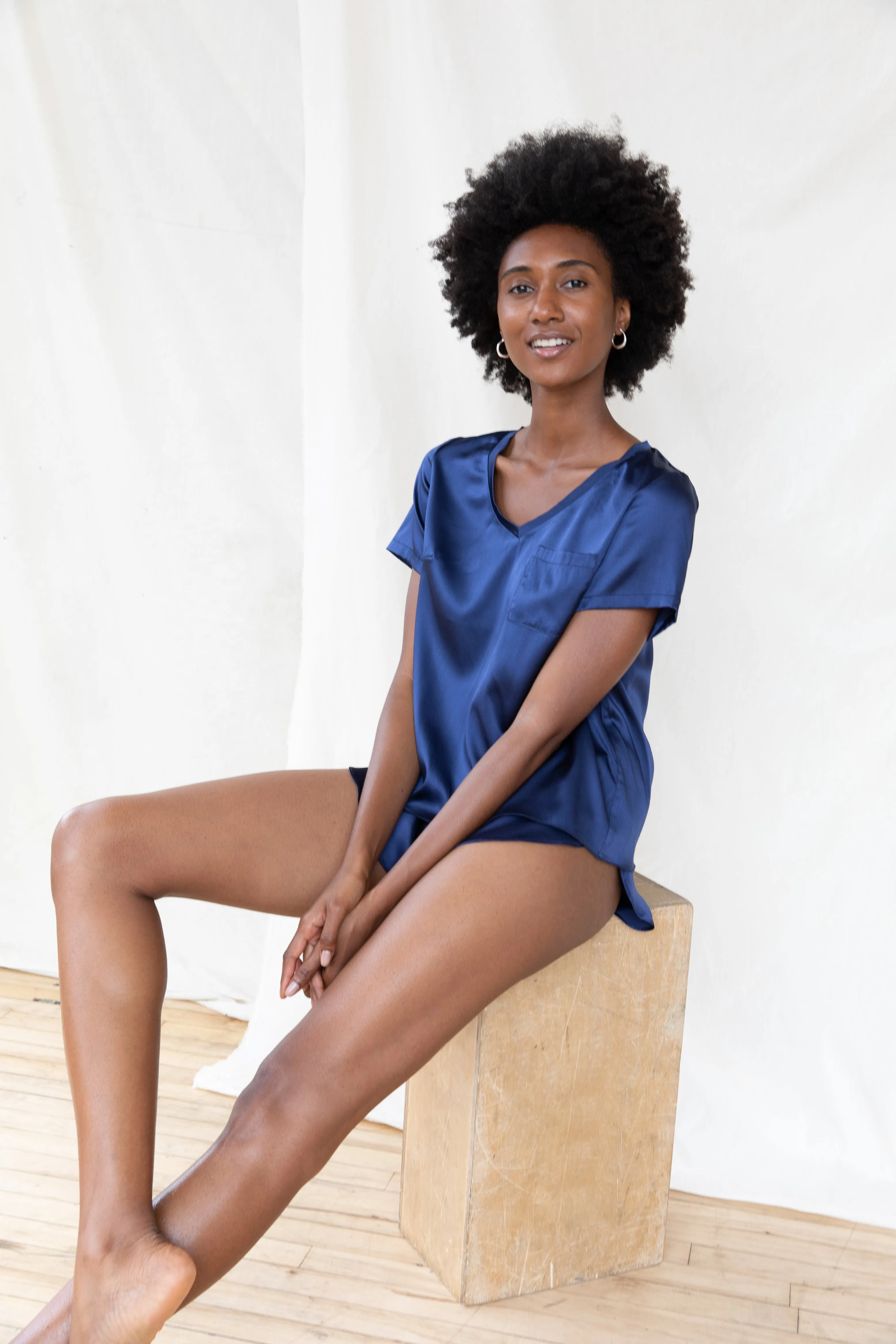 Mulberry Silk Tee Set