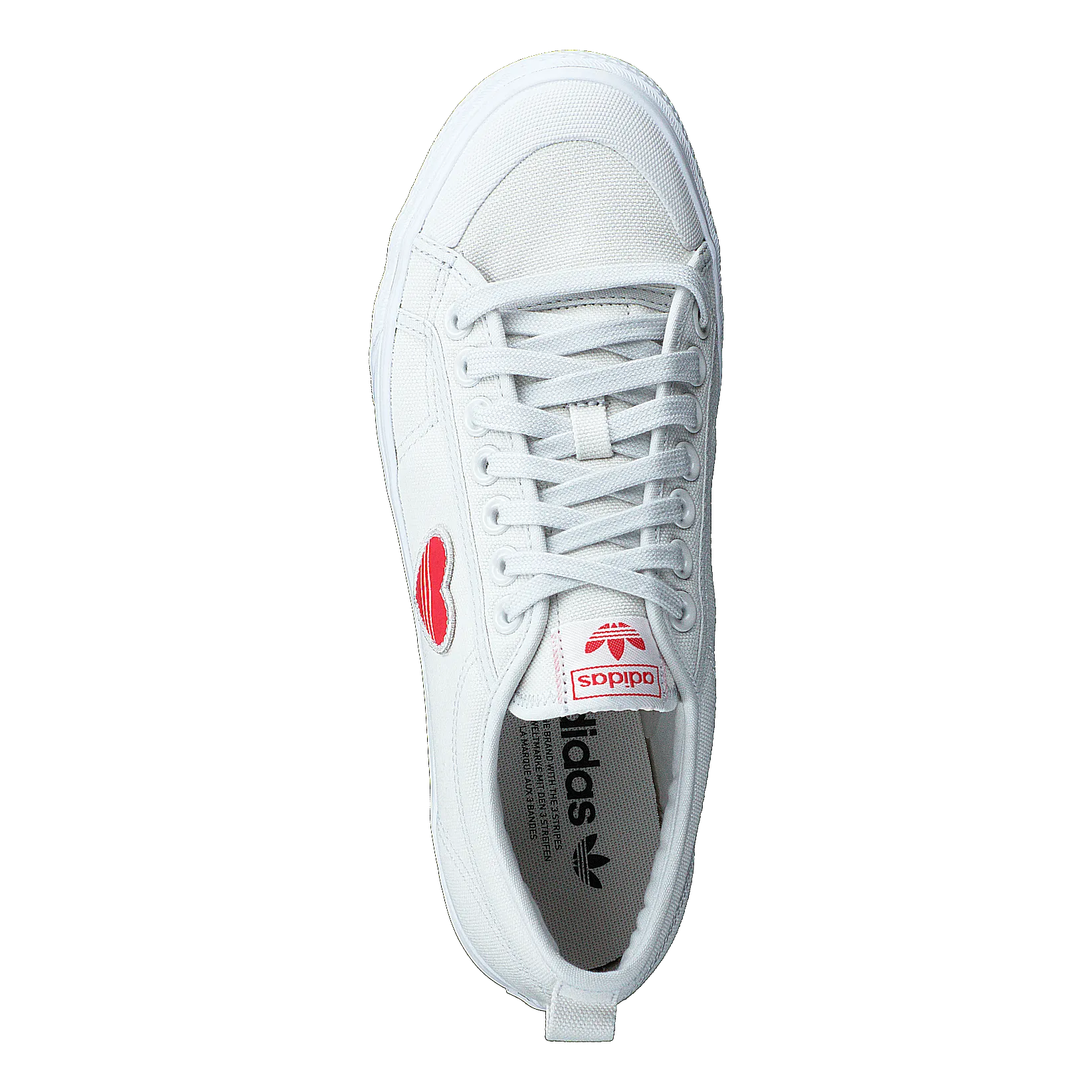 Nizza  Trefoil W Crystal White / Red / Cloud White