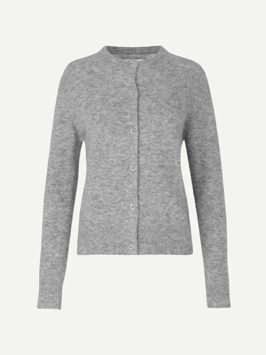 Nor Short Cardigan - Grey Melange