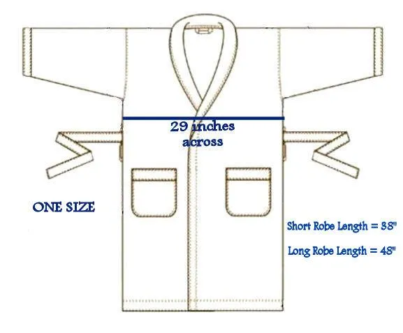 Nyteez Men's 100% Mulberry Silk Bathrobe 48 Inches Long