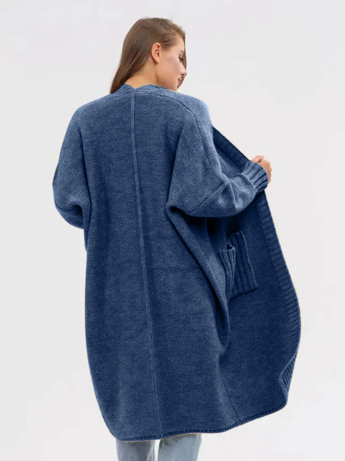 Open Front Long Sleeve Cardigan