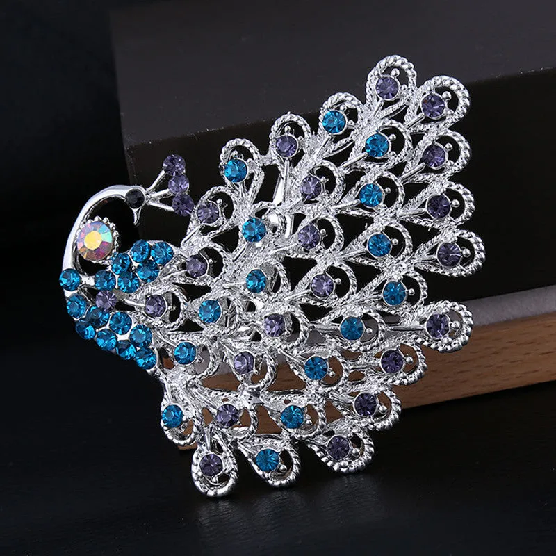 Peacock Brooch