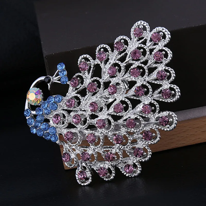 Peacock Brooch