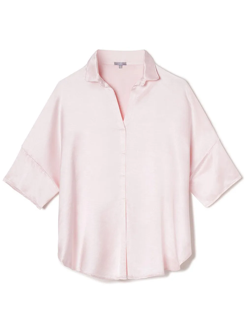 PJ Harlow Fran Satin Top w/ collar (More Colors)