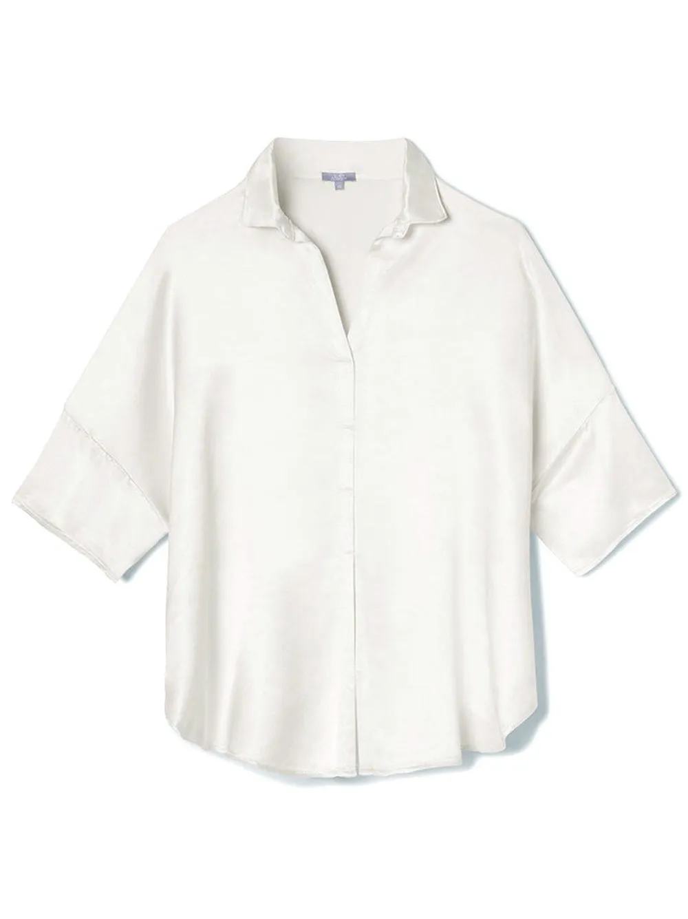PJ Harlow Fran Satin Top w/ collar (More Colors)