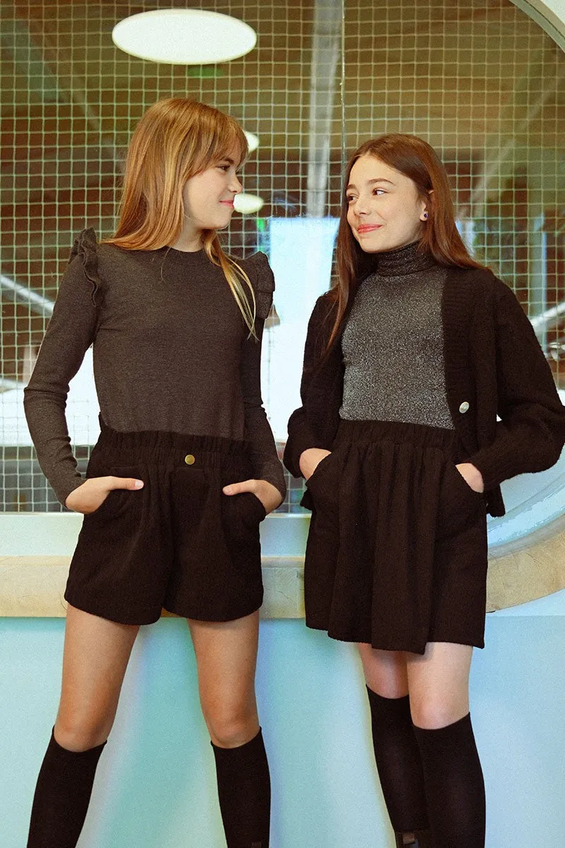 POINTELLE KNIT CARDIGAN