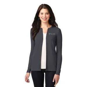 Port Authority - Ladies Stretch Button-Front Cardigan. LM1008.