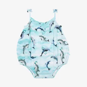 Posh Peanut Skipper Spaghetti Strap Bubble Romper