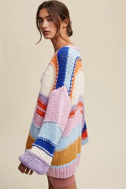 RAINBOW BRIGHT CARDI