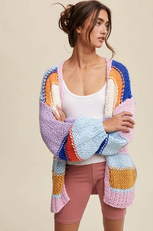 RAINBOW BRIGHT CARDI