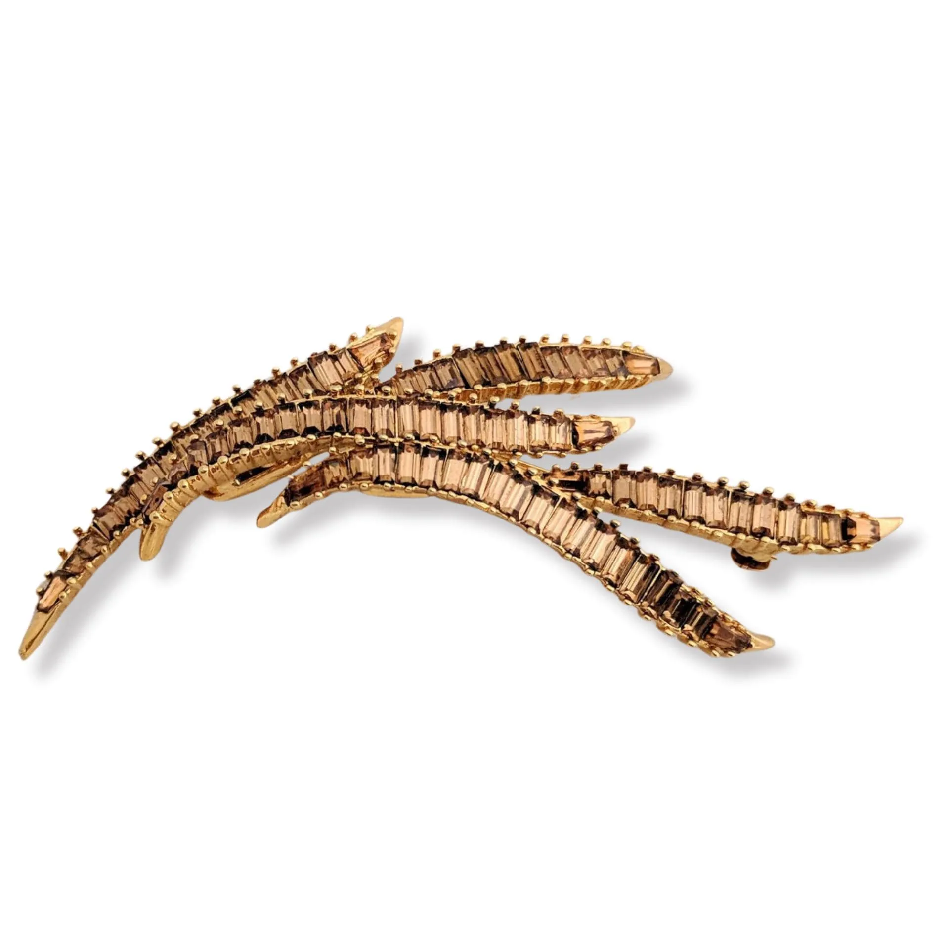 RARE Marcel BOUCHER brooch signed brooch mint condition Marcel Boucher Signed Art Deco Brooch – Model 9331P, Rare brooch Baguette Crystals