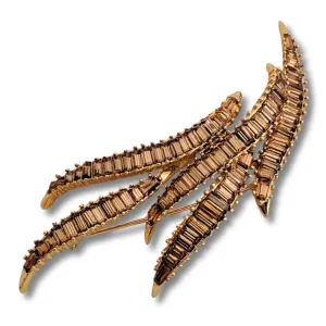 RARE Marcel BOUCHER brooch signed brooch mint condition Marcel Boucher Signed Art Deco Brooch – Model 9331P, Rare brooch Baguette Crystals