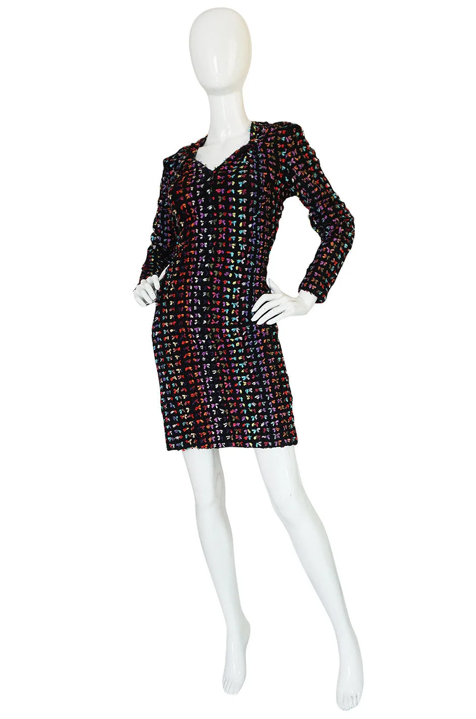 Runway F/W 1988-89 Patrick Kelly Multi Color Bow Dress