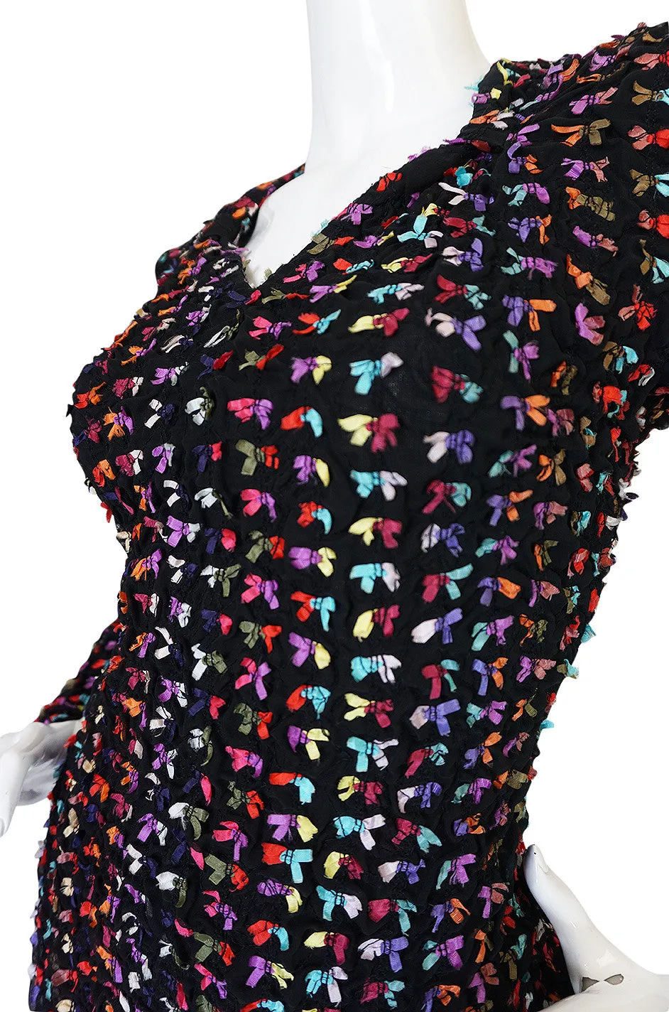Runway F/W 1988-89 Patrick Kelly Multi Color Bow Dress
