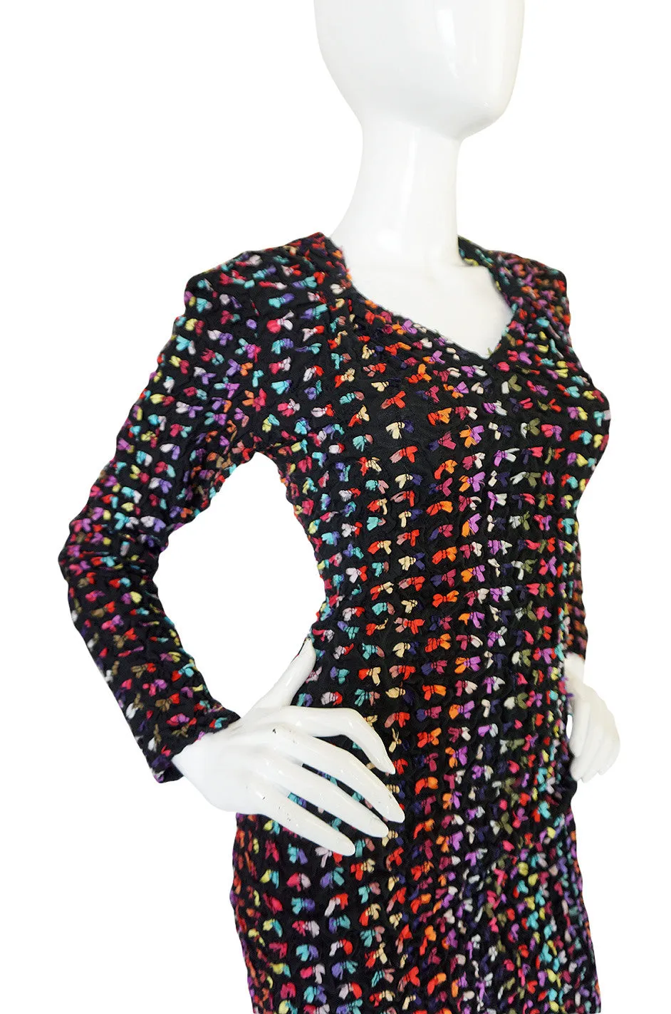 Runway F/W 1988-89 Patrick Kelly Multi Color Bow Dress
