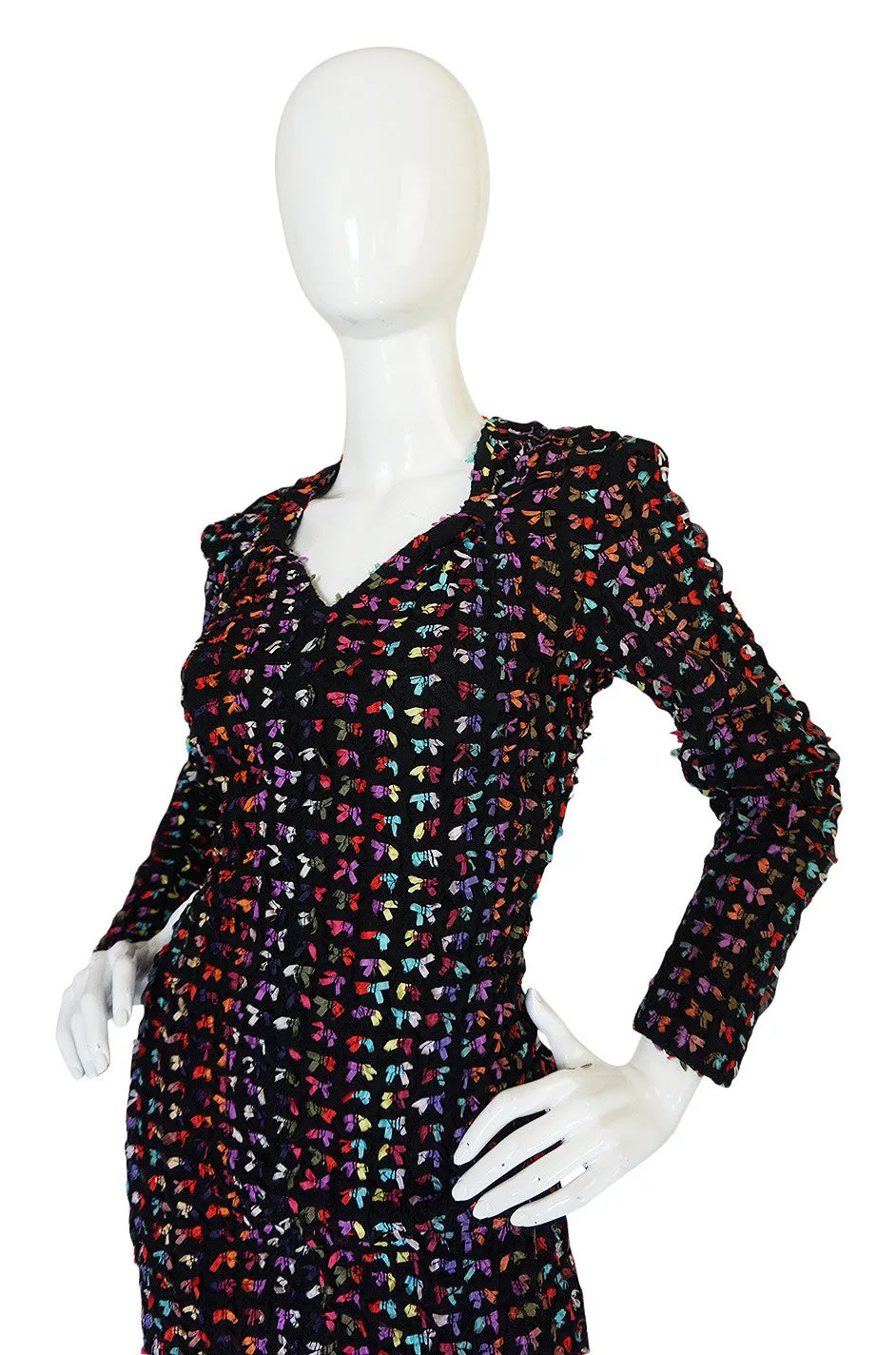 Runway F/W 1988-89 Patrick Kelly Multi Color Bow Dress