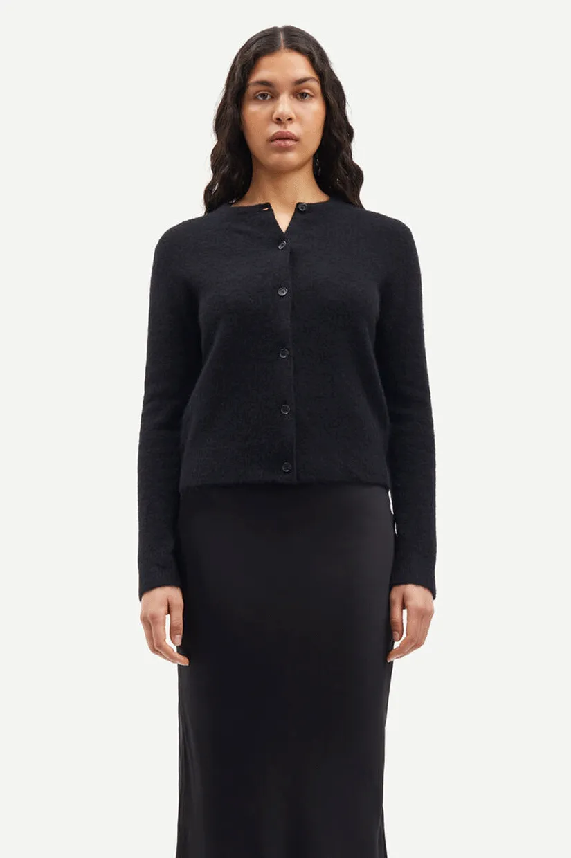 Samsoe Samsoe Nor Short Cardigan - Black