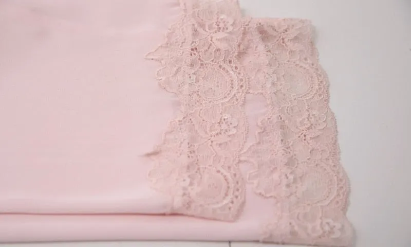 Sexy Lace Robe Satin Silky Sleepwear