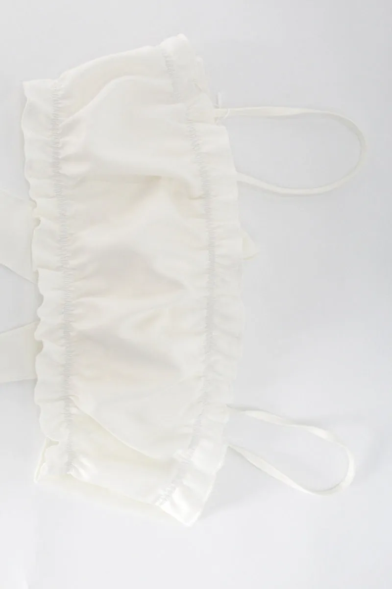 Sexy Solid Flounce Sleepwear
