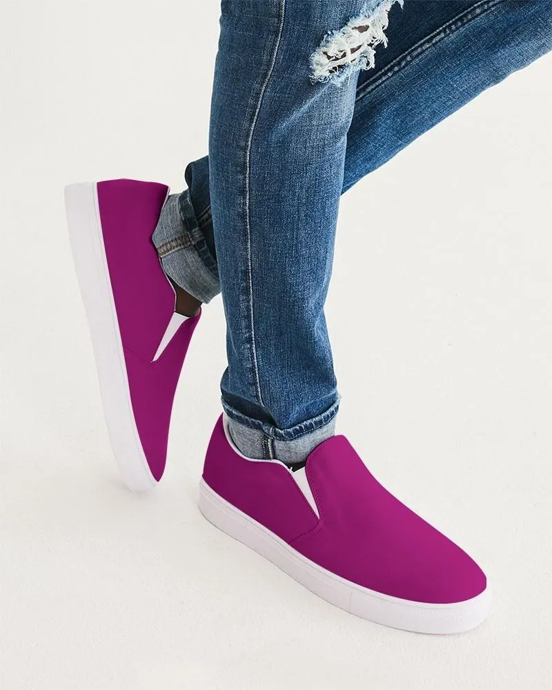 Shaded Magenta Slip-On Canvas Sneakers | Men's | C12M100Y0K30
