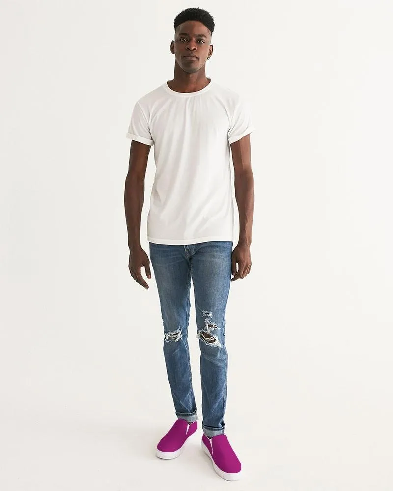 Shaded Magenta Slip-On Canvas Sneakers | Men's | C12M100Y0K30