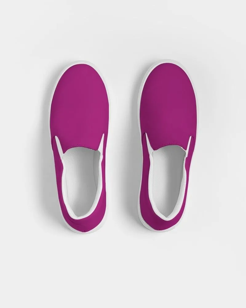 Shaded Magenta Slip-On Canvas Sneakers | Men's | C12M100Y0K30