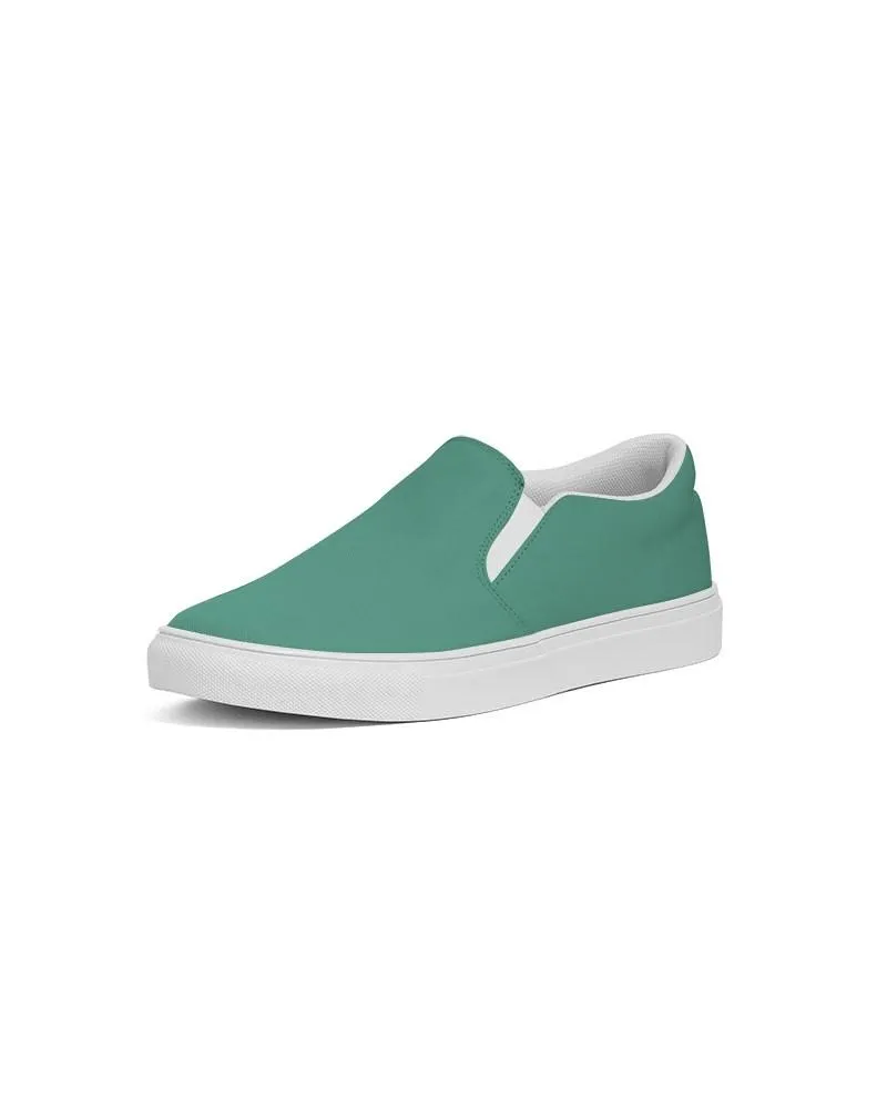 Shaded Pastel Green Slip-On Canvas Sneakers | Men's | C60M0Y45K30