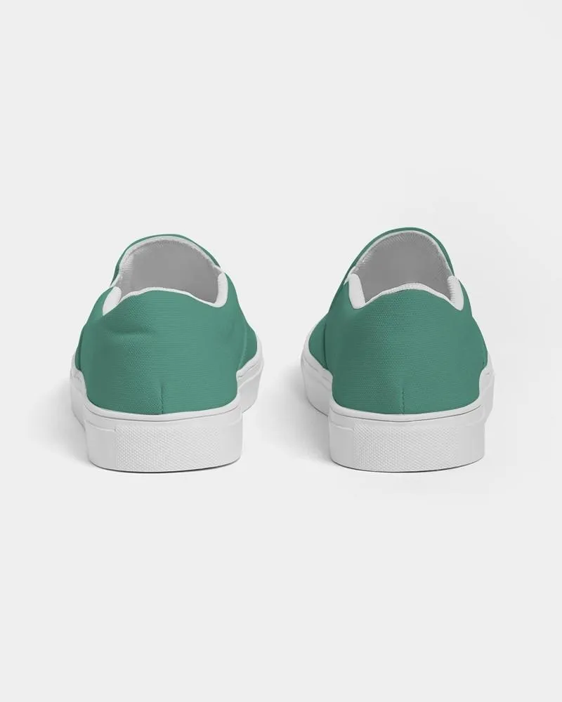 Shaded Pastel Green Slip-On Canvas Sneakers | Men's | C60M0Y45K30