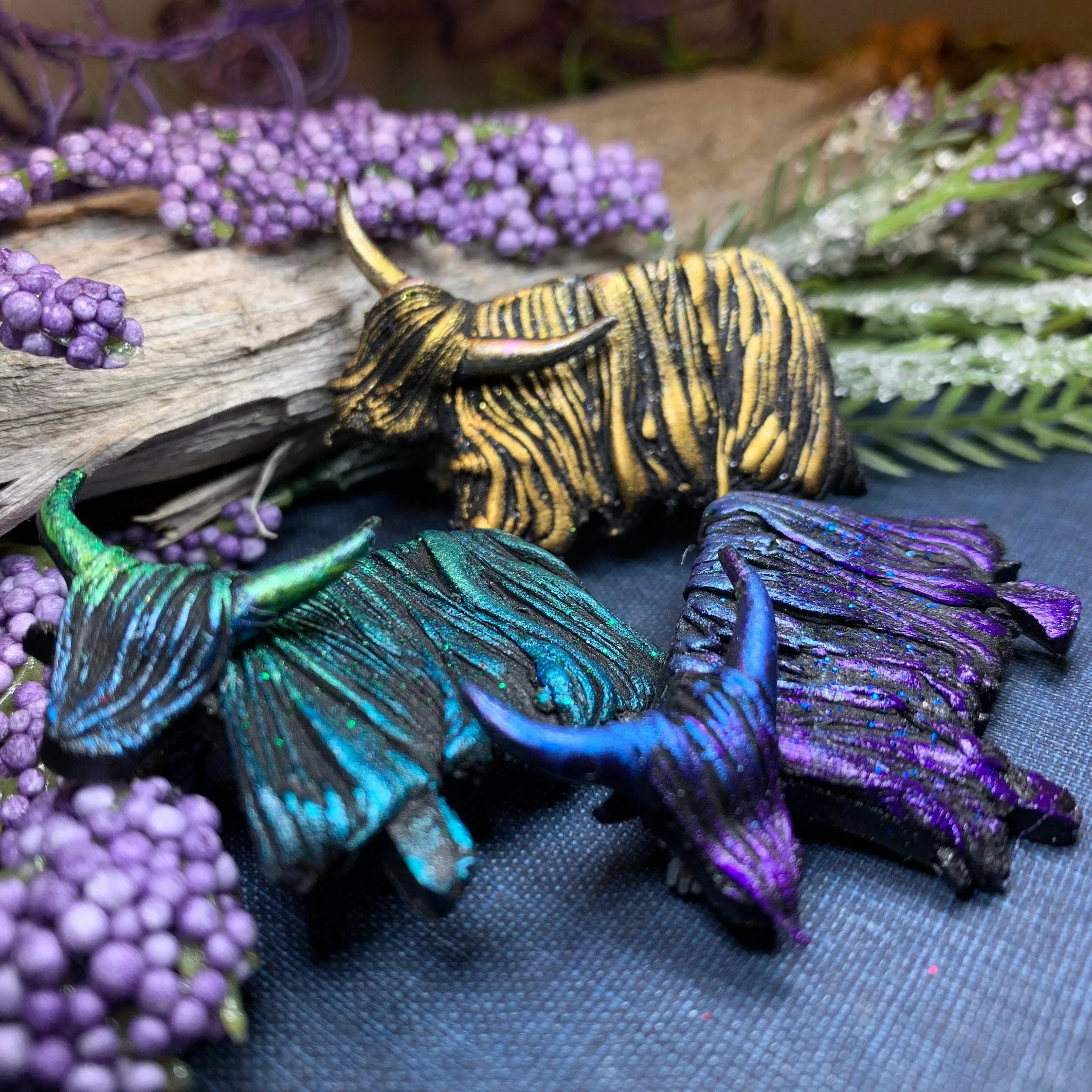 Shaggy Highland Cow Brooch