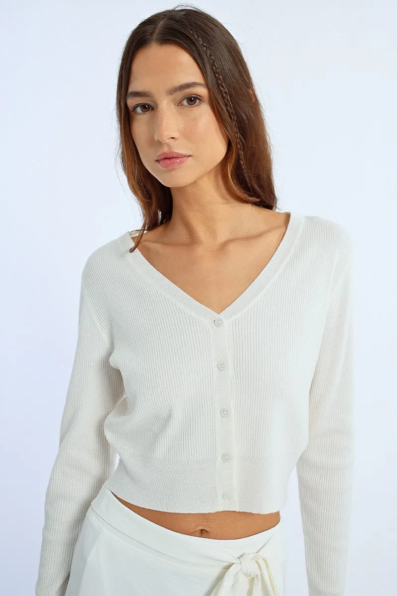 SHORT FITTED CARDIGAN