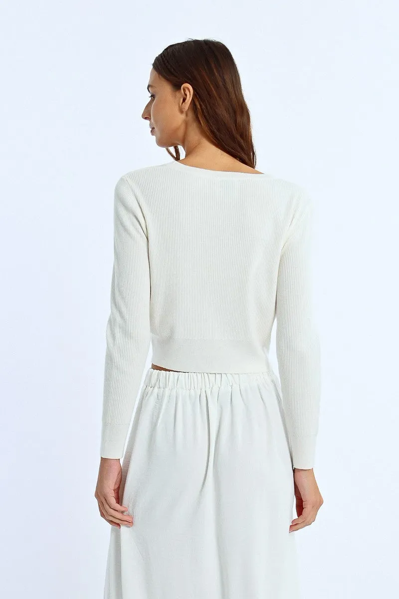 SHORT FITTED CARDIGAN