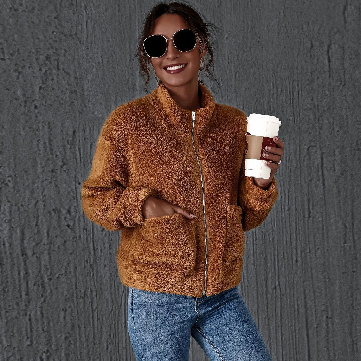 Short Jacket Woolen long-sleeved Coat