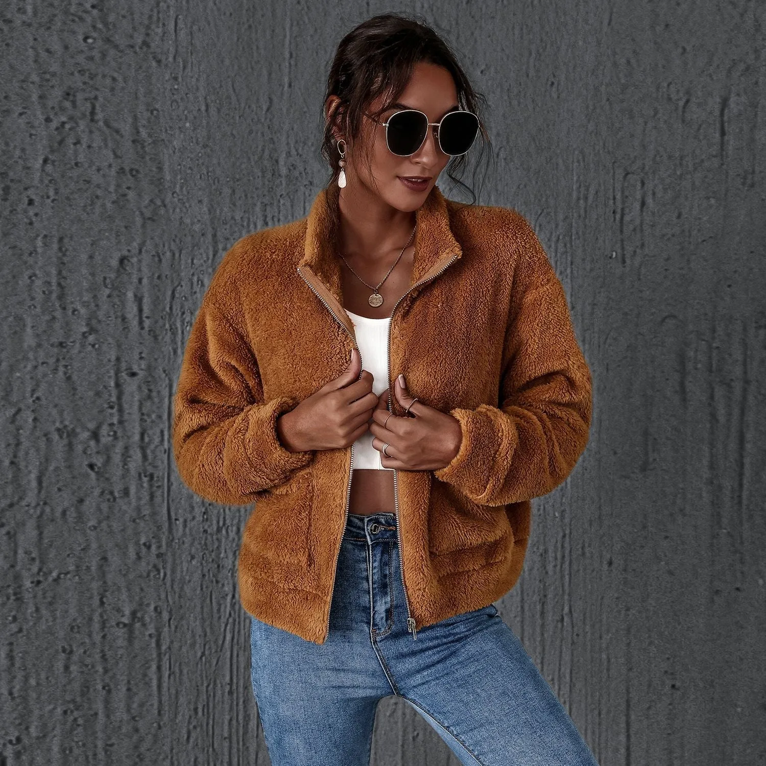 Short Jacket Woolen long-sleeved Coat
