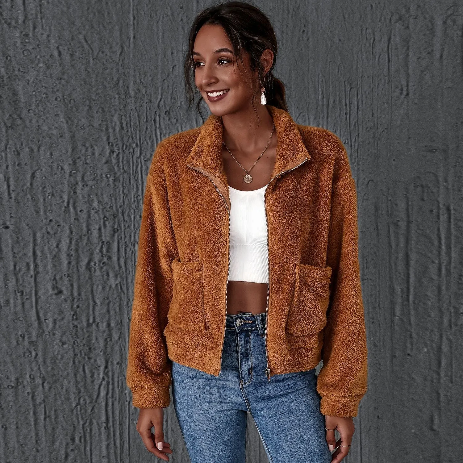 Short Jacket Woolen long-sleeved Coat