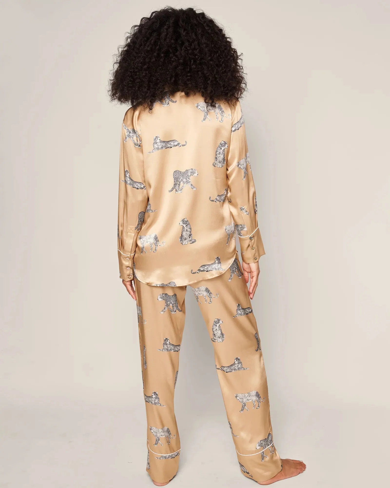 Silk Panther Pajama Set