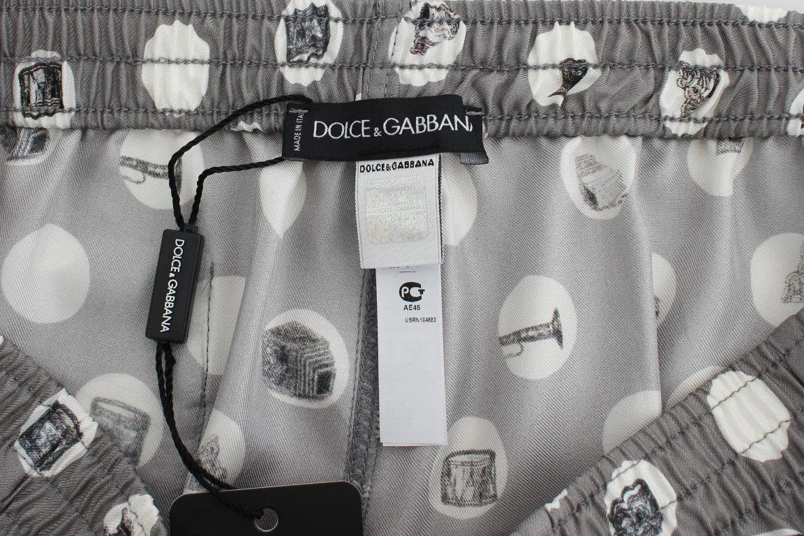 Silver SILK Pajama Lounge Pants