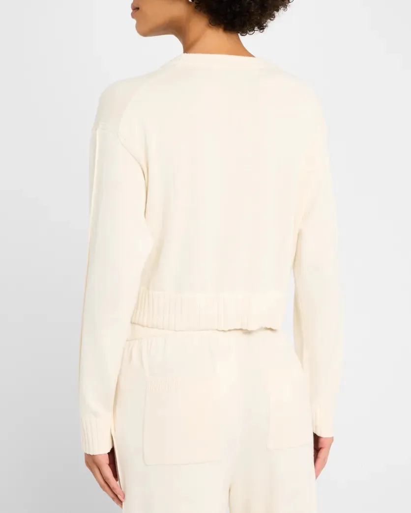 SIMKHAI CASHMERE CROPPED CARDIGAN