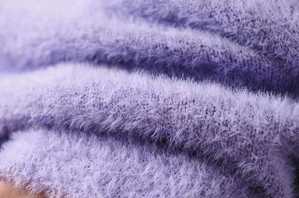 Single-breasted Mohair Camisole Cardigan Two-piece Suit Set