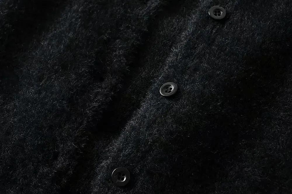 Single-breasted Mohair Camisole Cardigan Two-piece Suit Set
